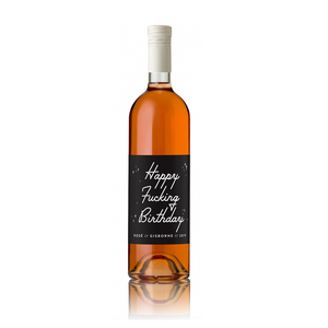 Happy Birthday (Black) - Wine