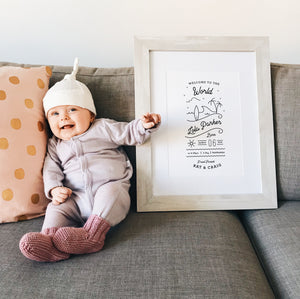 Sun's Out Birth Print