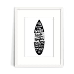 Surf's Up Birth Print