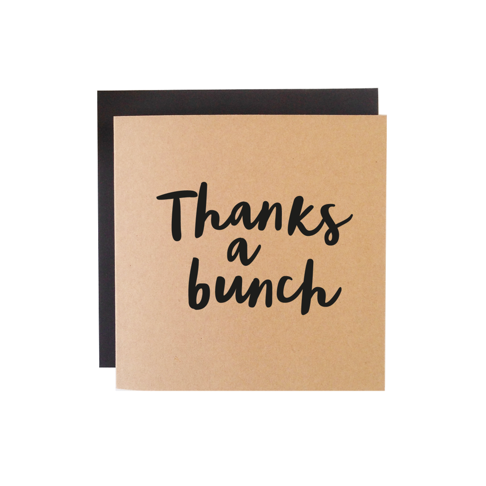 Thanks a bunch