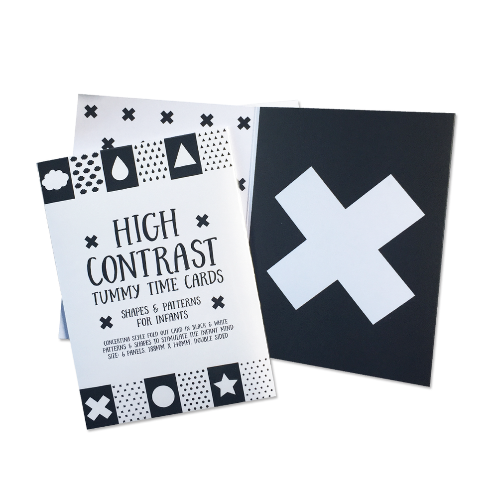 High Contrast Tummy Time Cards