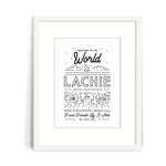 Sleepy Baby Birth Print