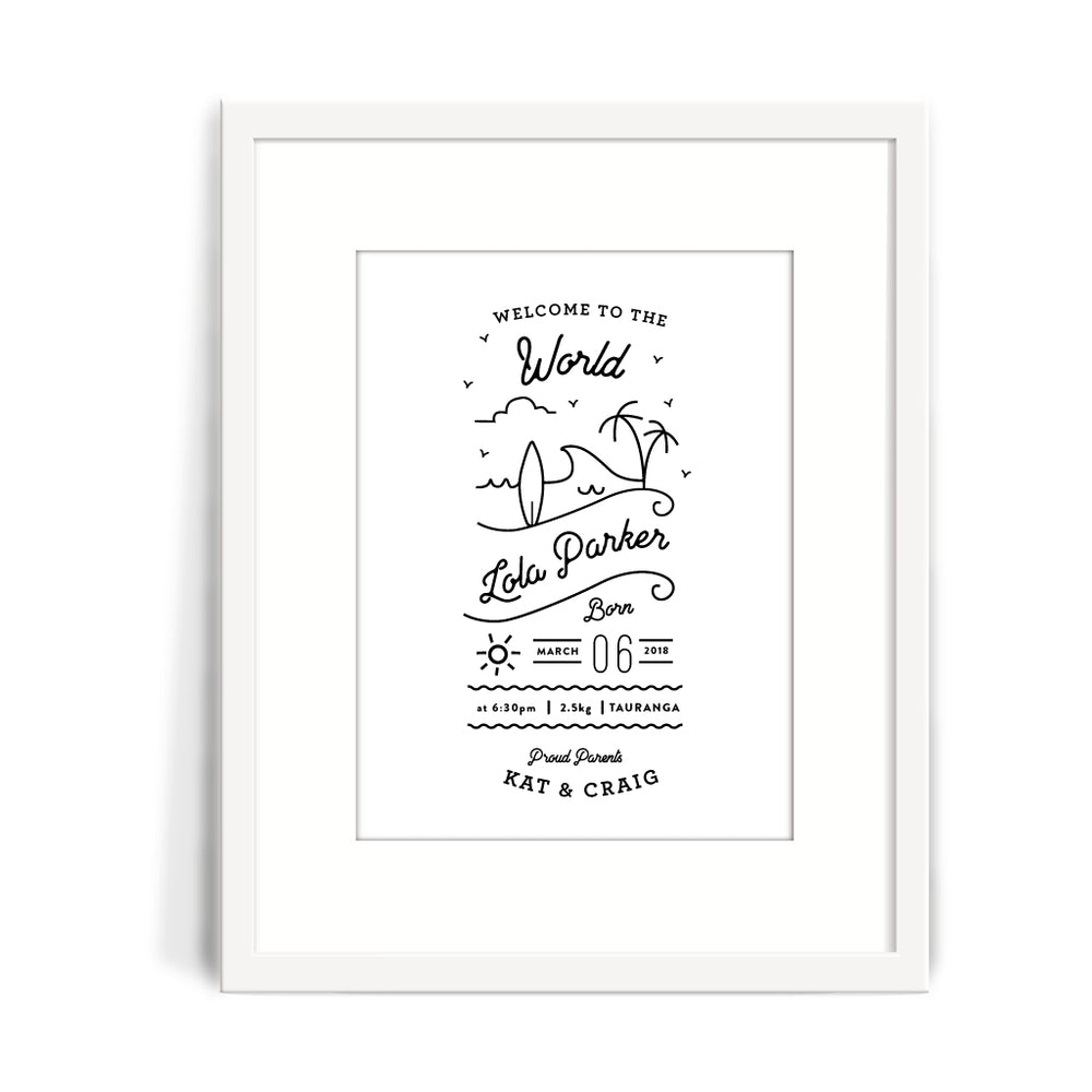 Sun's Out Birth Print