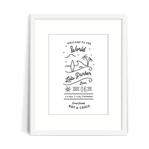 Sun's Out Birth Print