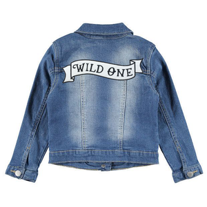 Wild One Denim Patch Jacket