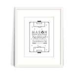 Soccer Baby Birth Print