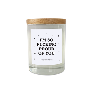 So proud of you - candle